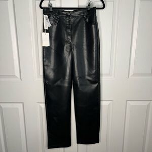 Aritzia Wilfred Faux Vegan Leather Pant NWT Size 6